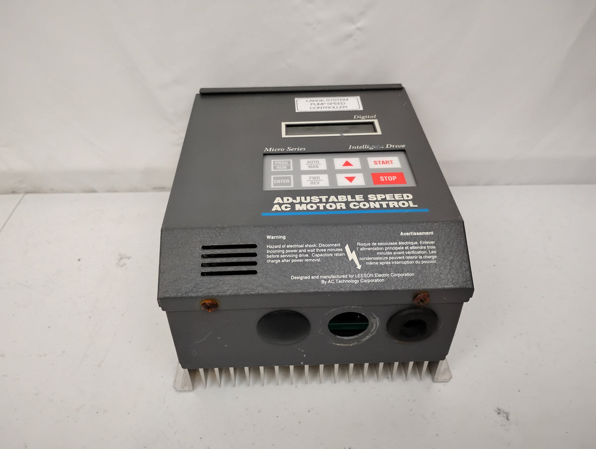 Leeson Micro Series 174931 1 HP Variable Frequency AC Drive-Input | Leeson Electric 174931
