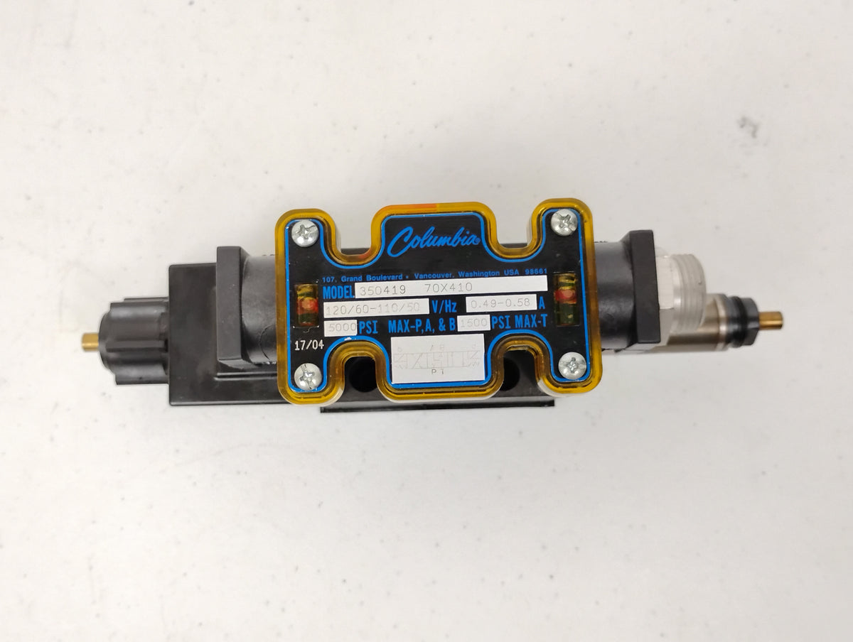 Columbia 3504119 Hydraulic Valve 110/120V 50/60HTZ 5000PSI
