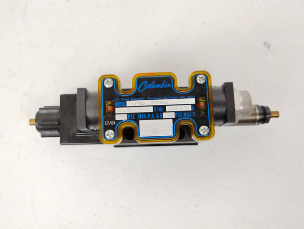 Columbia 3504119 Hydraulic Valve 110/120V 50/60HTZ 5000PSI