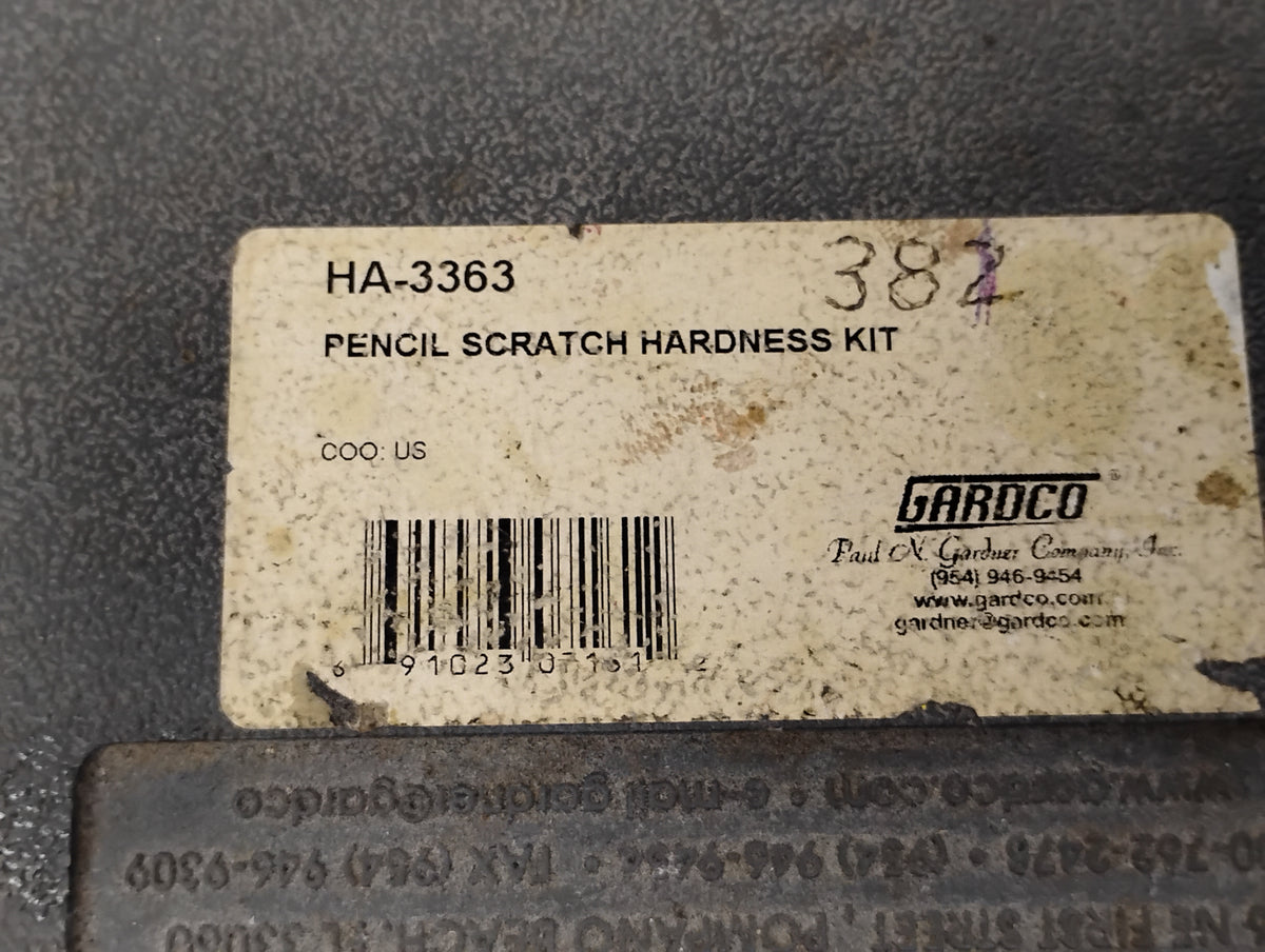 Gardco HA-3363 Pencil Scratch Hardness Kit w/ Case