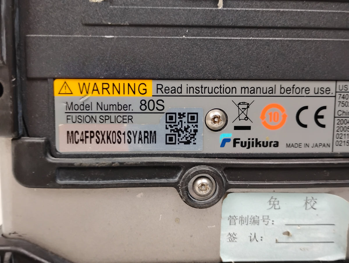 Fujikura FSM-80S Fusion Splicer | Untested