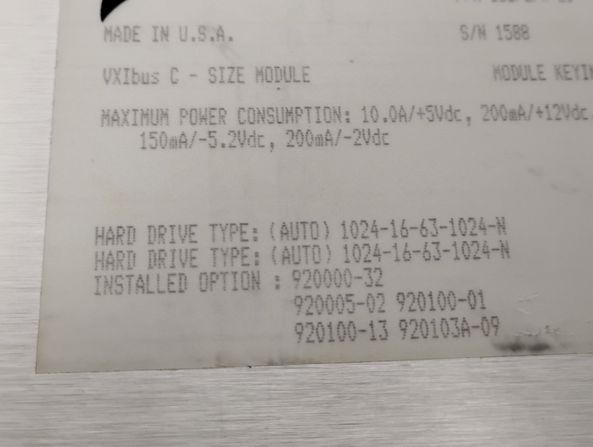 National Instruments VXIPC-486 Model 599 VXIbus C Controller