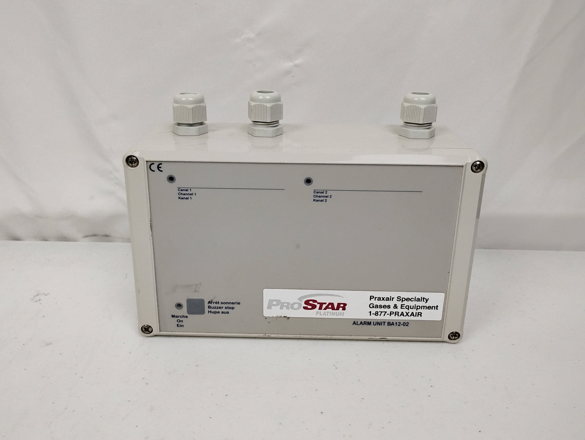 Praxair BA12-02 SMT BA12-02 Rotarex Alarm ProStar Platinum Gas Monitoring Device 2 Channel