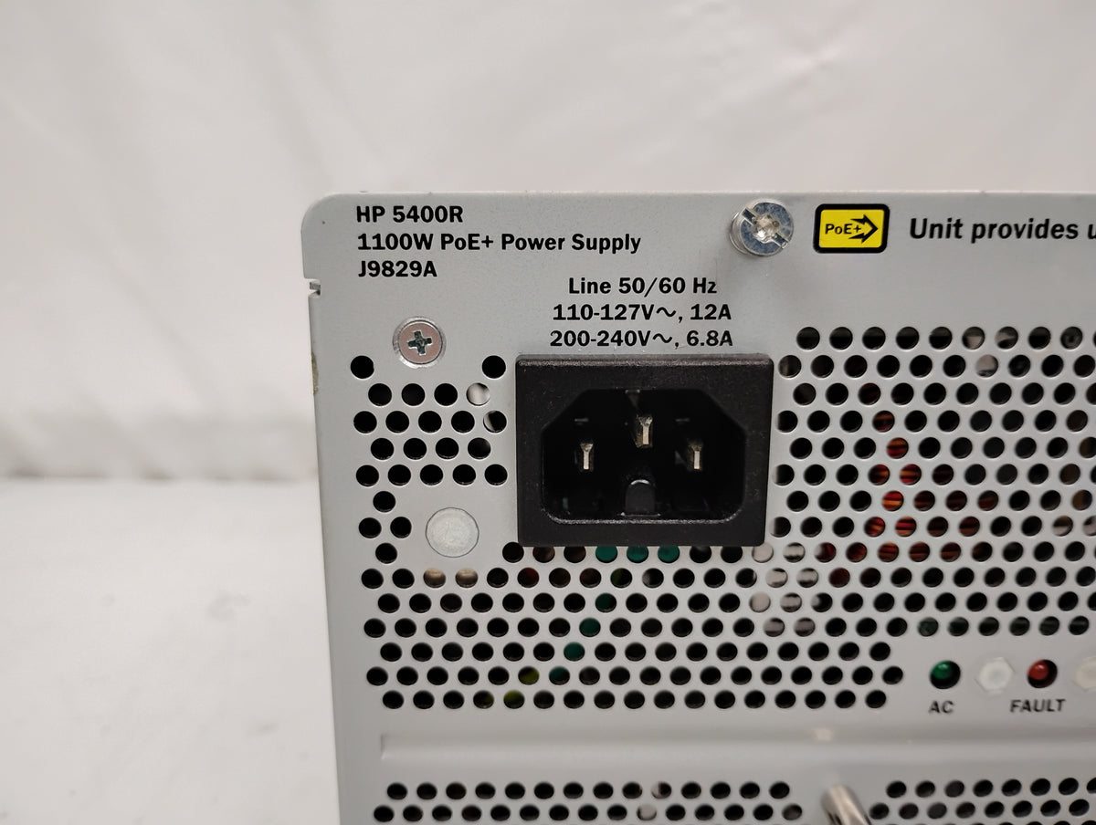 HP Aruba 5400R 1100W PoE+ Power Supply - HP J9829A