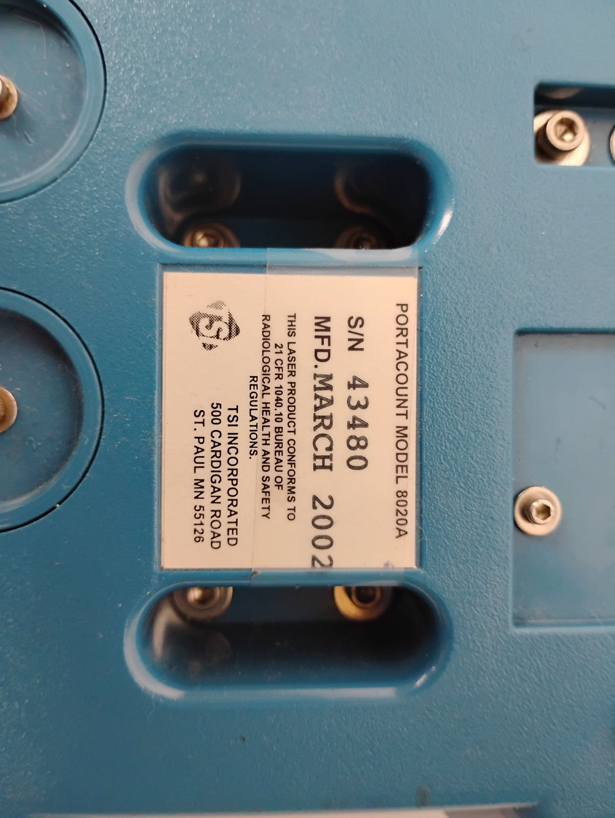 TSI PortaCount Plus 8020A Respirator Fit Tester