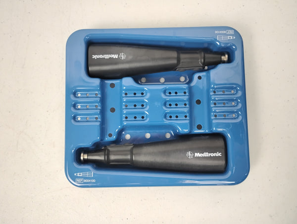 Medtronic 8004100 Surgical Battery Powered Driver Set w/ Case | NO Batteries