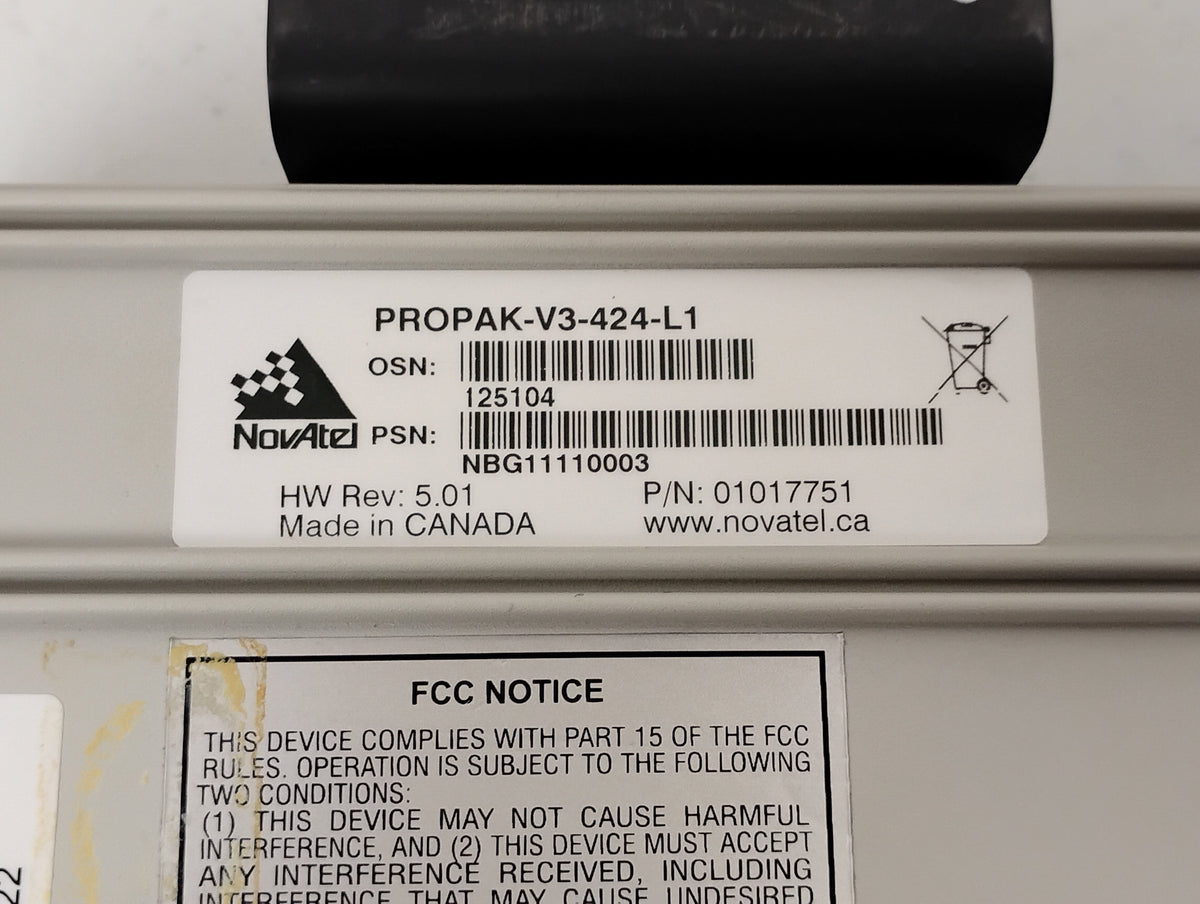 Novatel ProPak-V3 GNSS Receiver PROPAK-V3-424-L1