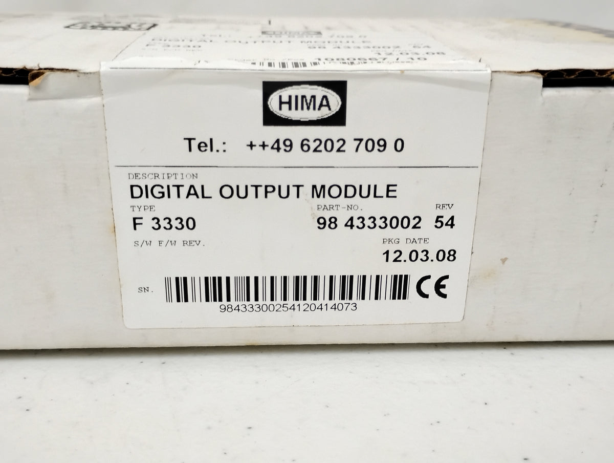 Hima F3330 8-Channel Digital Output Module