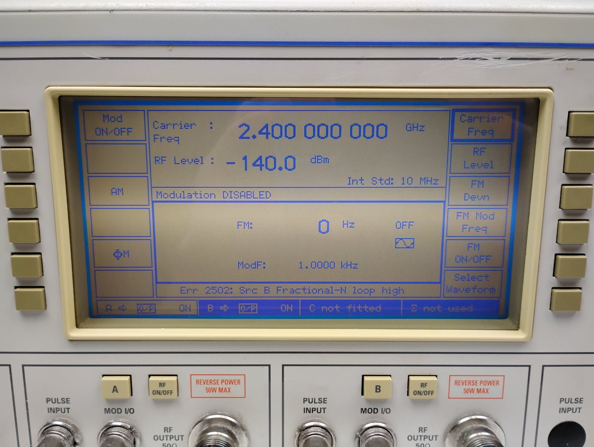 IFR Marconi 2026Q 10kHz -2.4GHz CDMA Multisource Signal Generator | Opt 3 & 116