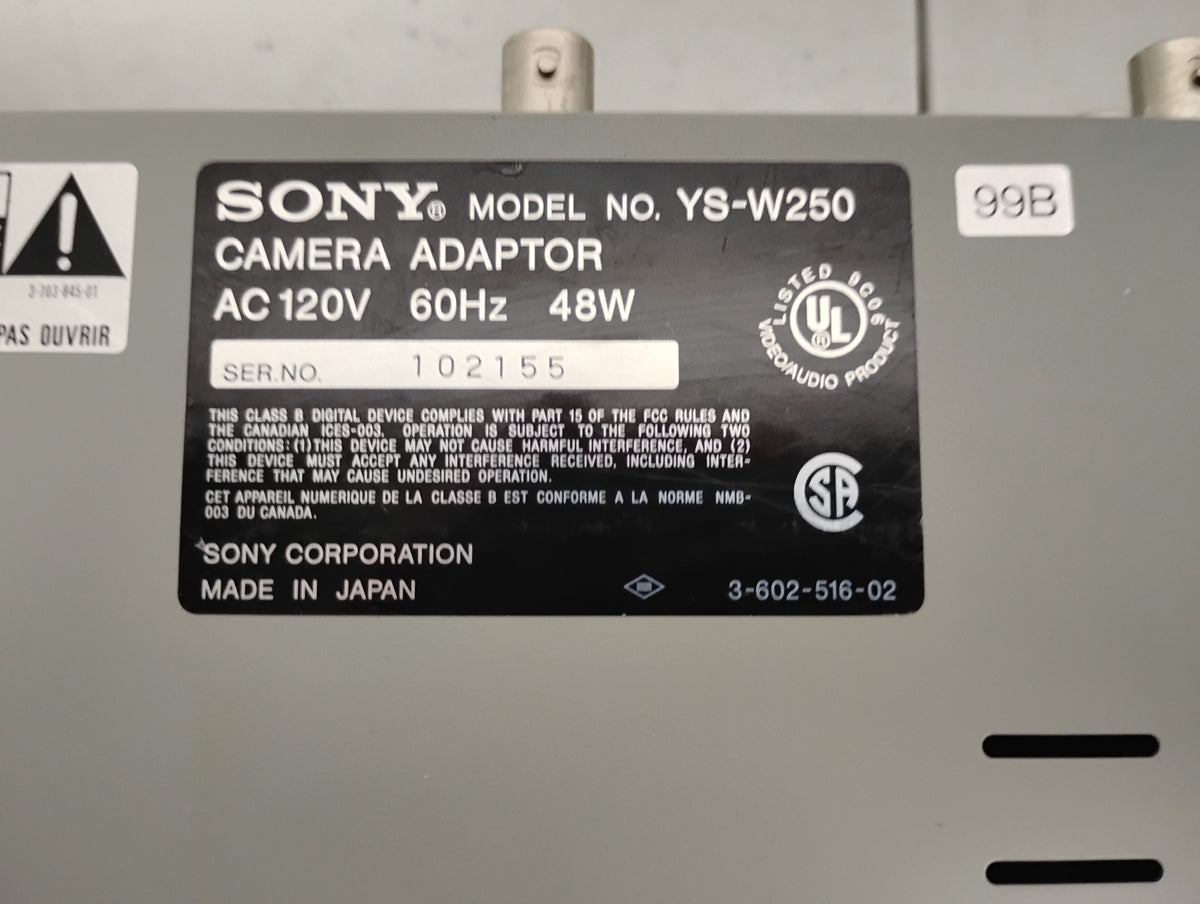 Sony YS-W250 Camera Adaptor