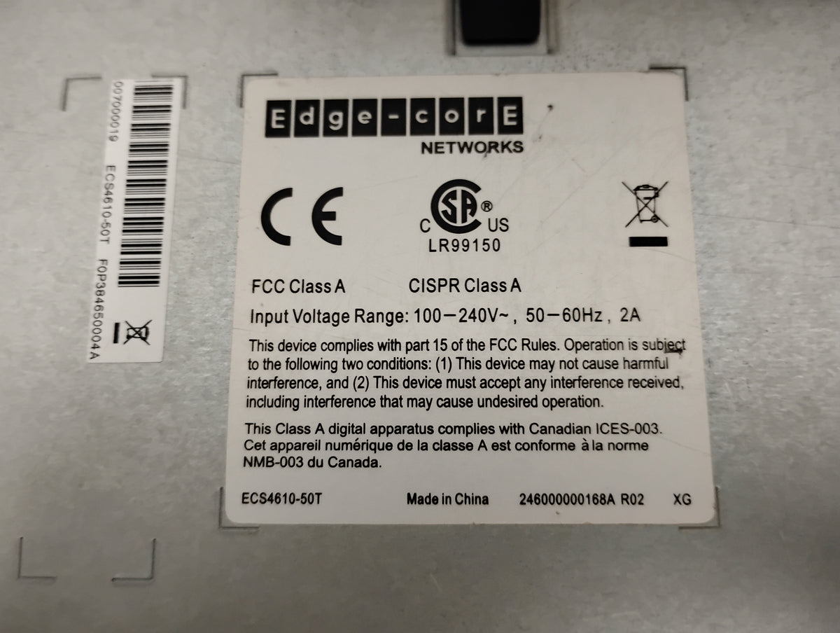 Edge-Core ECS4610-50T L3 Gigabit Ethernet Switch