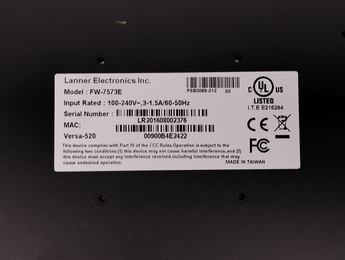Lanner Electronics FW-7573E Rackmount Network Security System