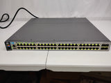 HP J9576A E3800-48G-4SFP+ Gigabit Managed Ethernet Switch w/ x1 J9581A PSU