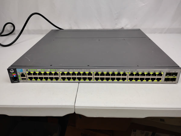 HP J9576A E3800-48G-4SFP+ Gigabit Managed Ethernet Switch w/ x1 J9581A PSU