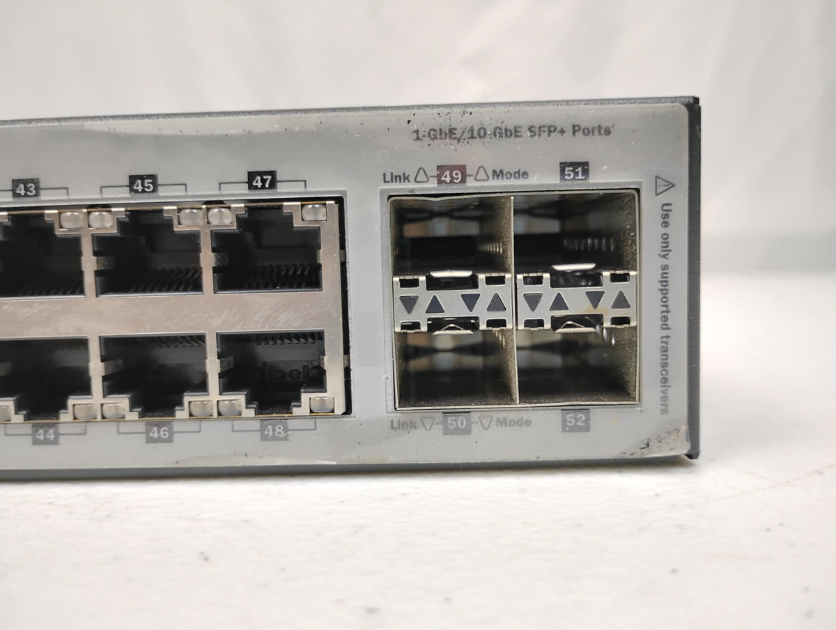 HP J9576A E3800-48G-4SFP+ Gigabit Managed Ethernet Switch w/ x1 J9581A PSU