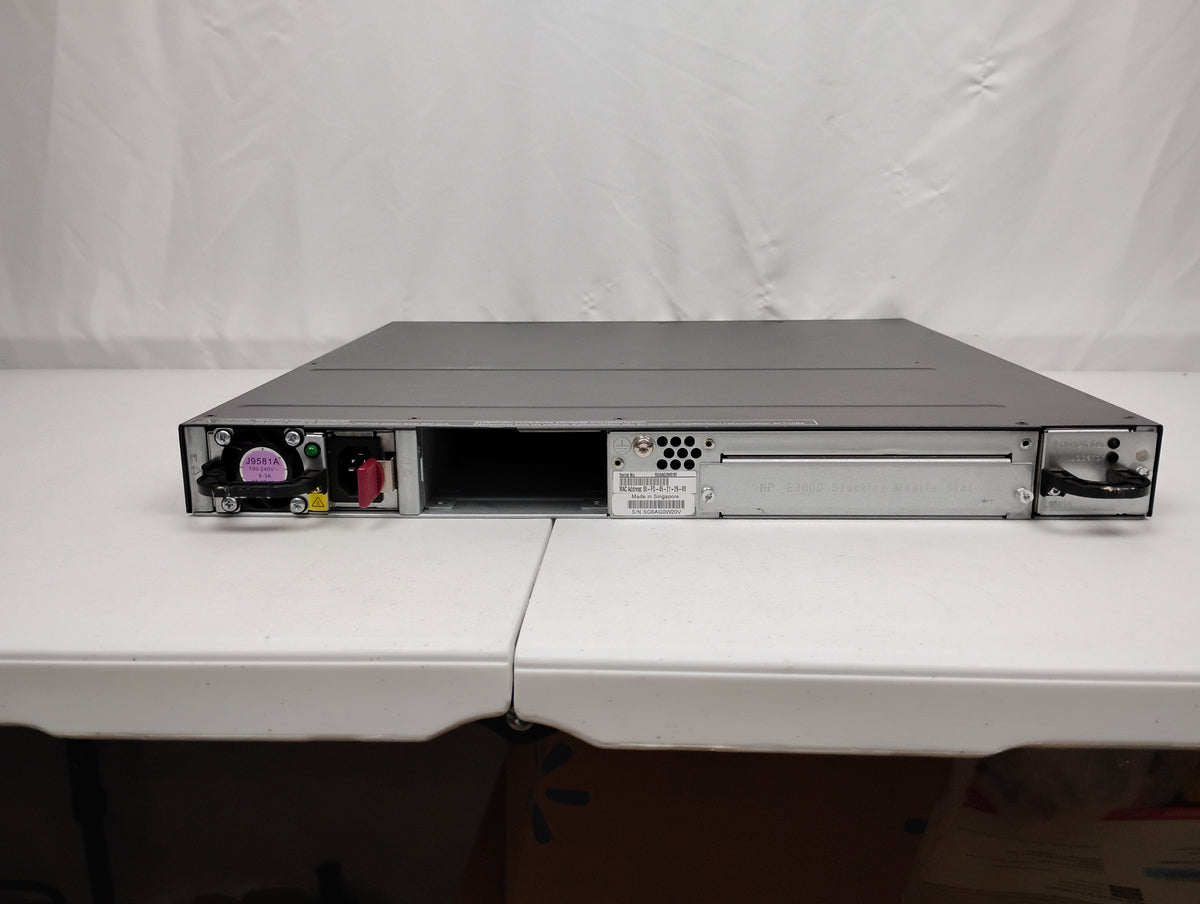 HP J9576A E3800-48G-4SFP+ Gigabit Managed Ethernet Switch w/ x1 J9581A PSU