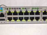 HP J9574A E3800-48G-4SFP+ 48-Port Ethernet Switch w/ J9577A Stacking Module & x2 J9580A PSUs