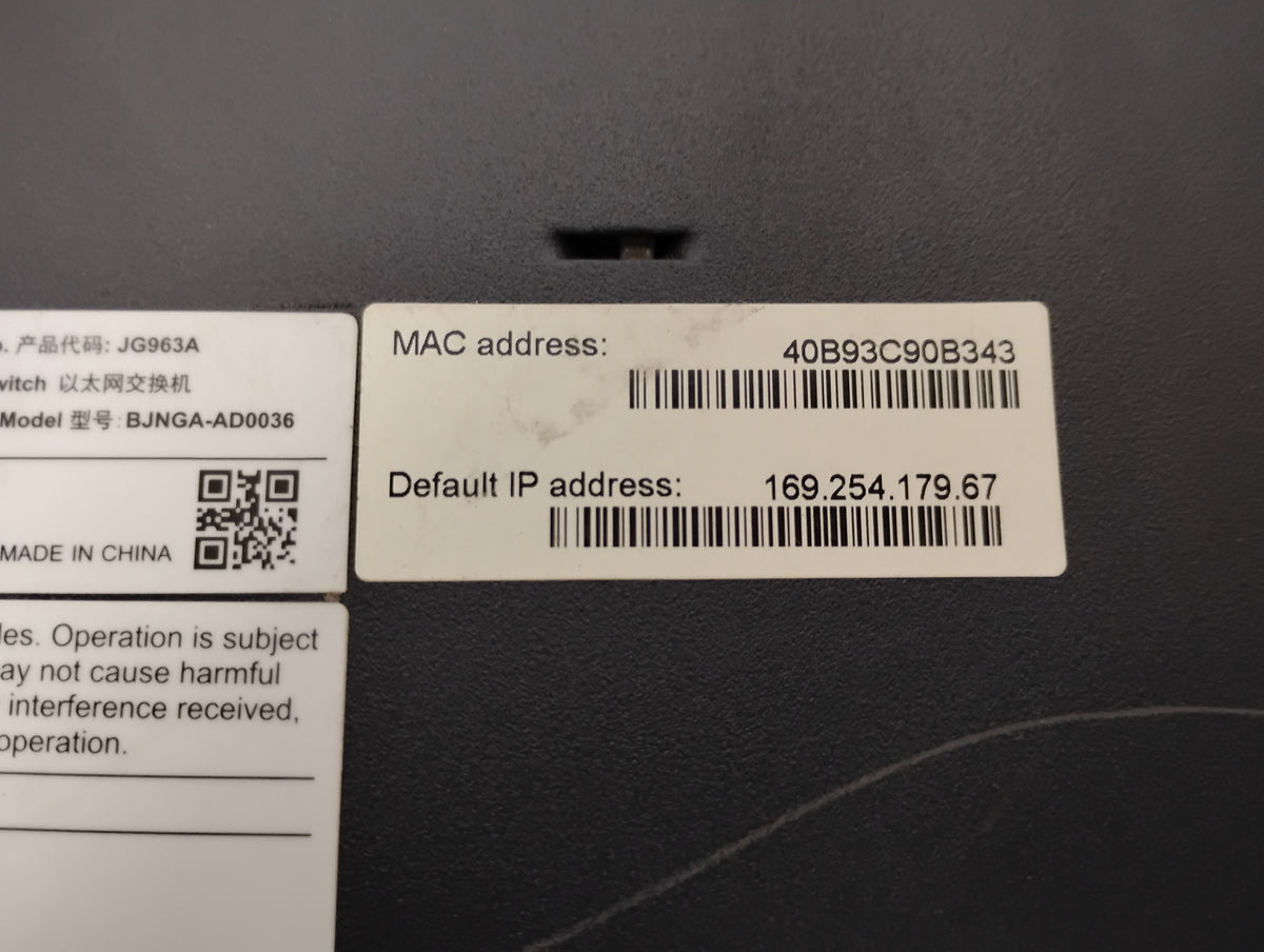 HPE OfficeConnect JG963A 52-Port PoE Gig Switch | 1950-48G-2SFP+2XGT-POE+ 370W