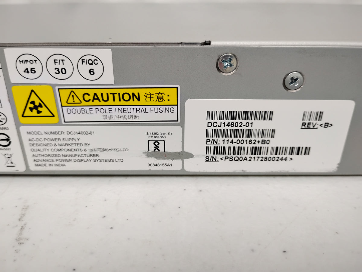 Lot of x4 NetApp DCJ14602-01 1460-Watt Power Supply | Quality Components & Systems | P/N: 114-00162