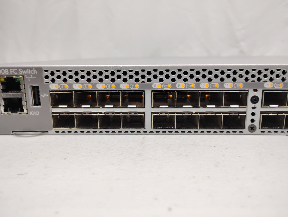 HP SN3000B 16GB 24-Port Active Fibre Channel Switch & x2 PSUs | P/N: QW983A