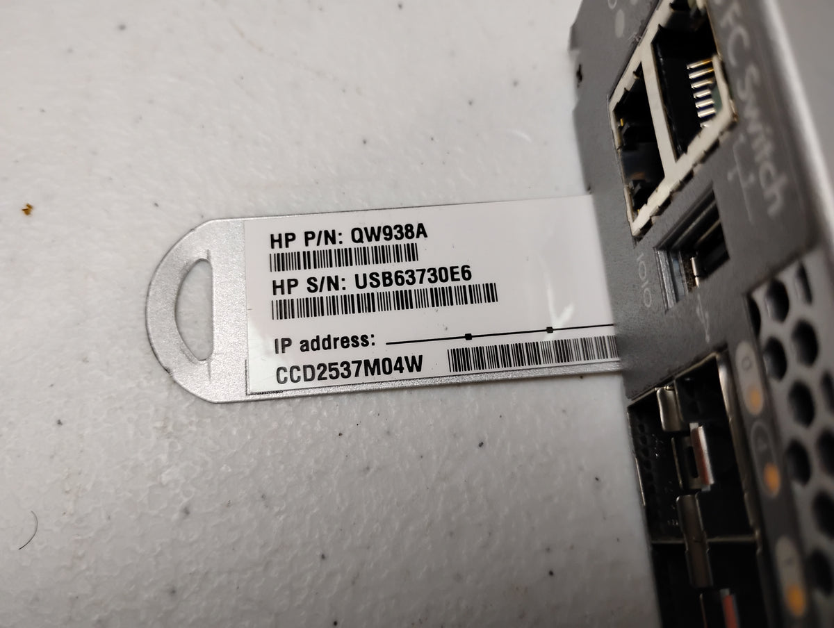 HP SN3000B 16GB 24-Port Active Fibre Channel Switch & x2 PSUs | P/N: QW983A