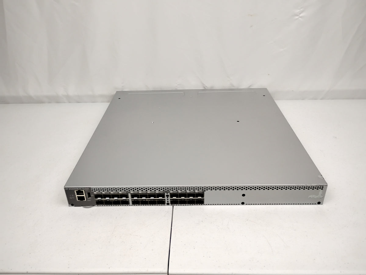 HP SN3000B 16GB 24-Port Active Fibre Channel Switch & x2 PSUs | P/N: QW983A