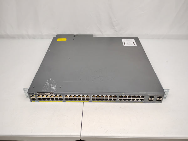 Cisco Catalyst 2960-XR Series WS-C2960X-48FPS-I 48 Port PoE+ Gigabit Switch & x2 PWR-C2-11025WAC PSUs