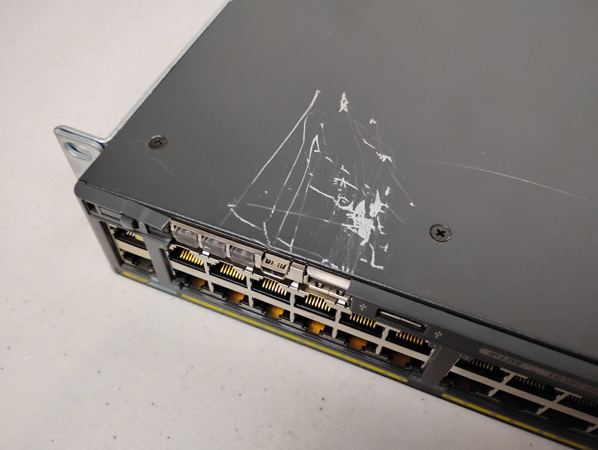 Cisco Catalyst 2960-XR Series WS-C2960X-48FPS-I 48 Port PoE+ Gigabit Switch & x2 PWR-C2-11025WAC PSUs