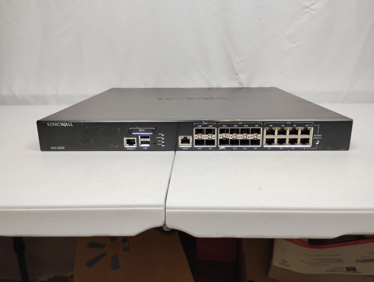 Dell Sonicwall NSA 6600 Network Security Appliance | P/N: 1RK27-0A5