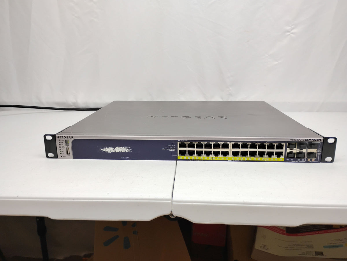 NetGear ProSafe GSM7228PS 24-Port Gigabit PoE Ethernet Switch