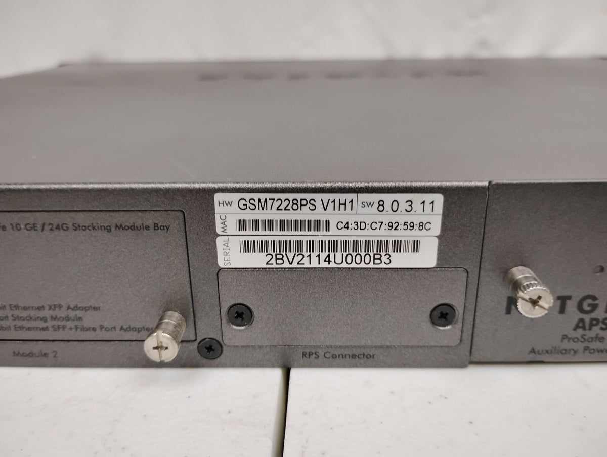 NetGear ProSafe GSM7228PS 24-Port Gigabit PoE Ethernet Switch