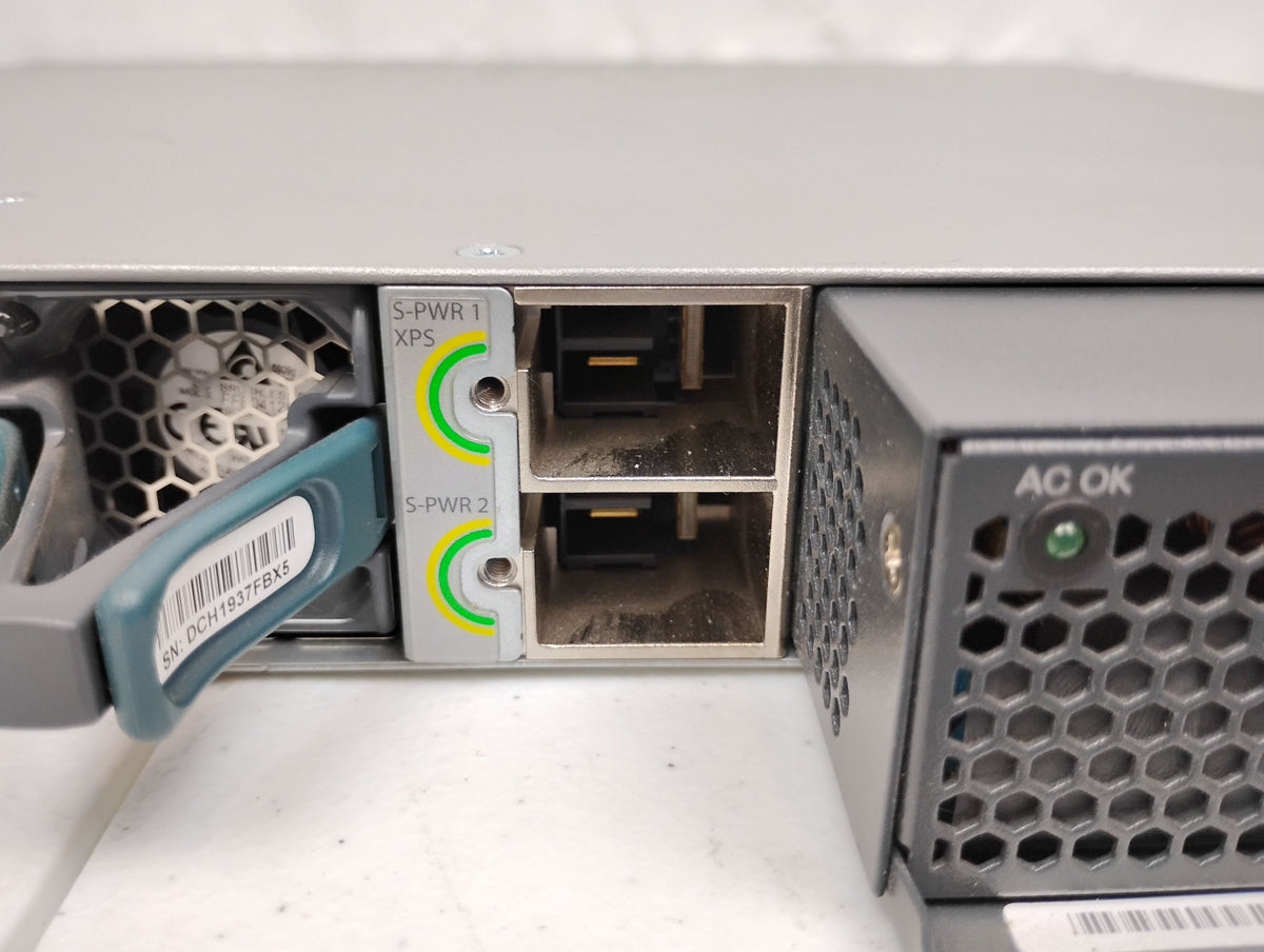 Cisco Catalyst WS-C3850-48P 48 Port PoE+ Gigabit Switch & x1 PWR-C1 1 100WAC PSU