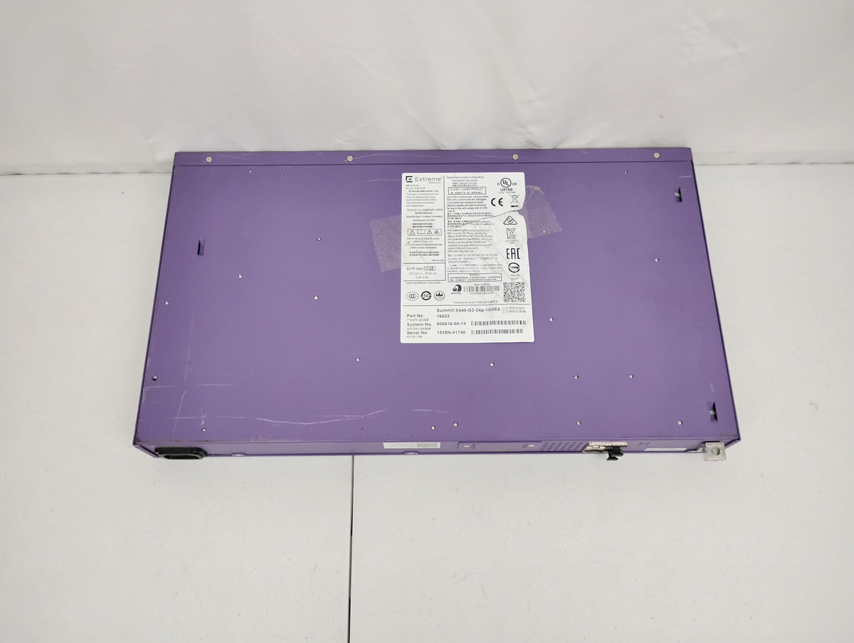 Extreme Networks Summit X440-G2-24P-10GE4 48-Port Ethernet Switch | P/N: 16533