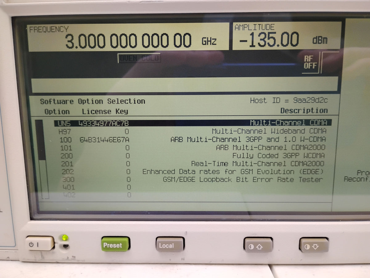Agilent E4432B ESG-D Signal Generator 250kHz-3.0GHz | OPT H99 UN5 UN7 UN8