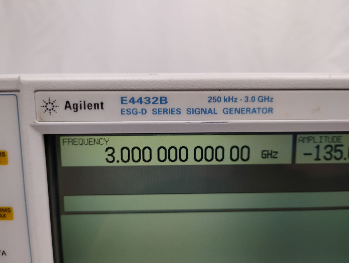 Agilent E4432B ESG-D Signal Generator 250kHz-3.0GHz | OPT H99 UN5 UN7 UN8