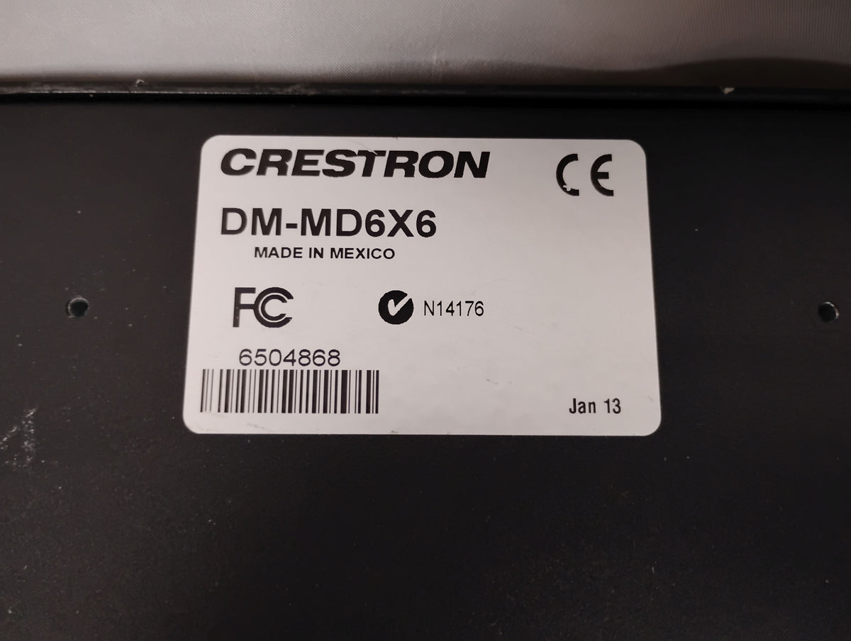 Crestron DM-MD6X6 Digital Media Distribution Center