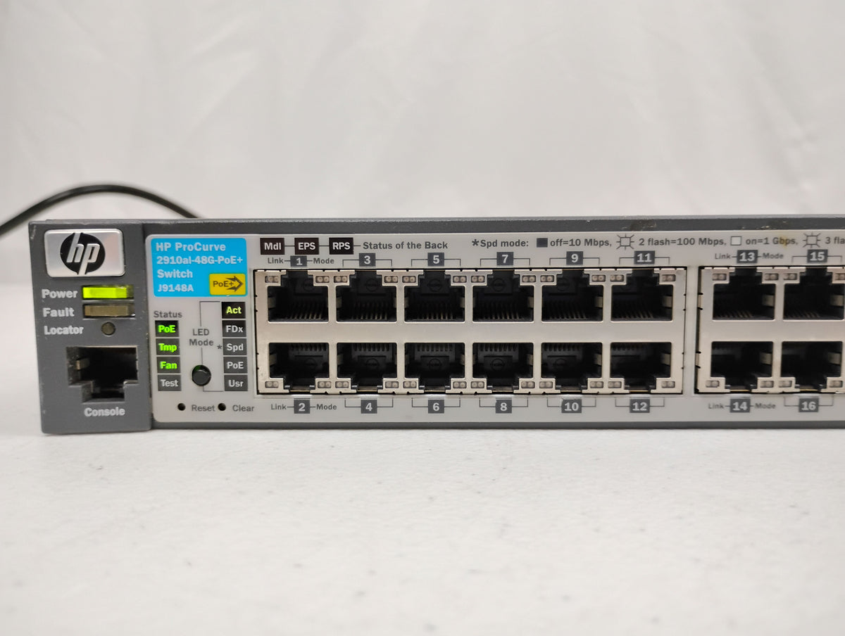 HP J9148A ProCurve 2910al-48G-PoE+ 48 Port Managed Gigabit PoE+ Switch
