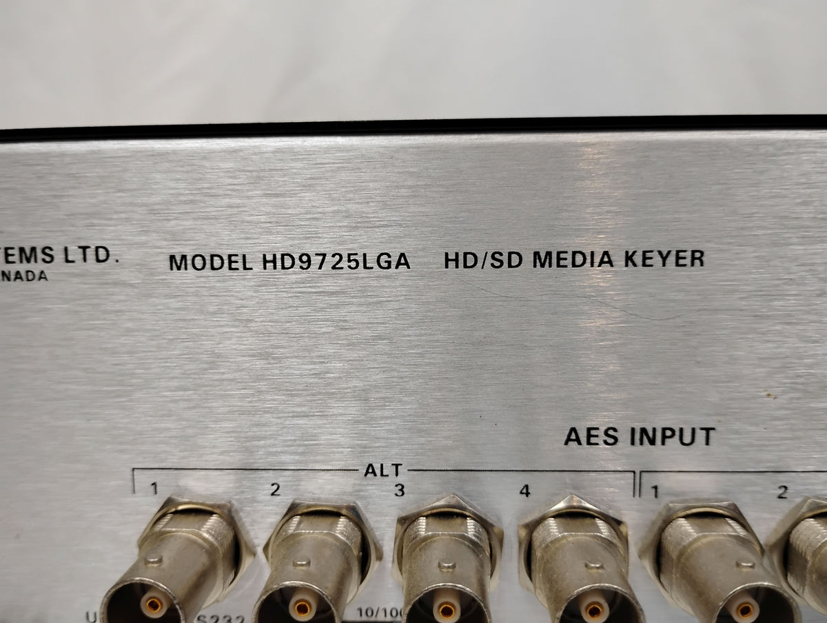 Evertz HD9725LGA HD/SD Media Keyer Logo and Media Inserter