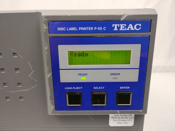 TEAC P-55 CD/DVD Disk Label Printer | P/N: 19610200-90 | Powers Up