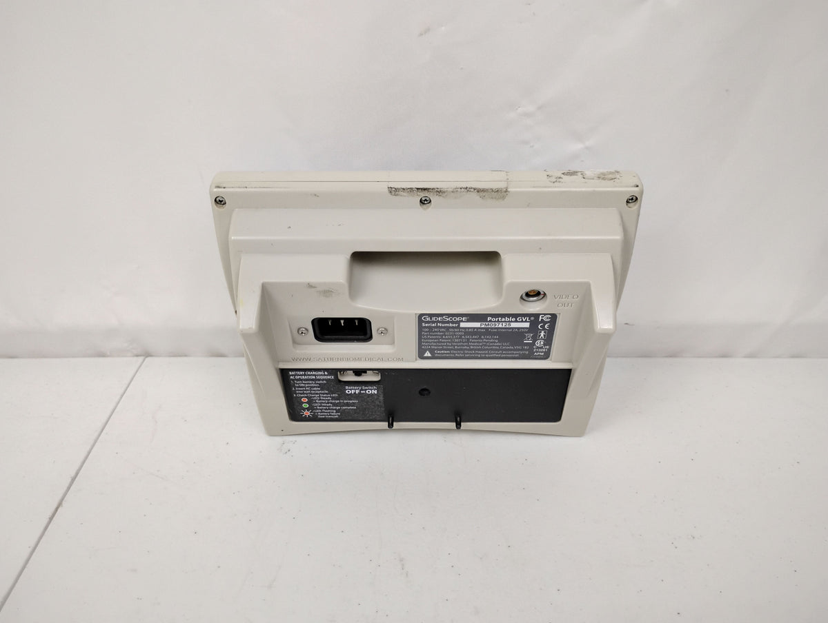 Verathon GlideScope 0231-0003 Portable GVL Monitor Patient Monitor