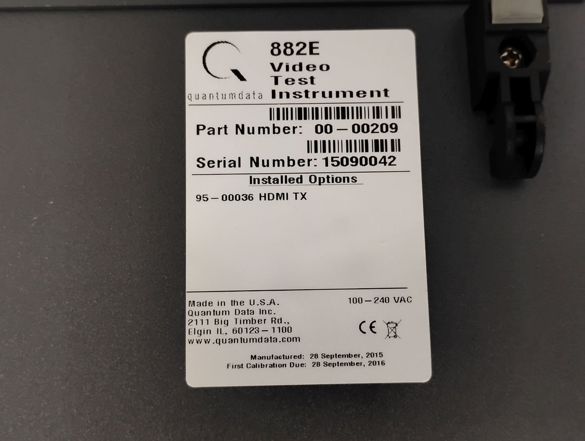 Quantum Data 882E Video Test Instrument