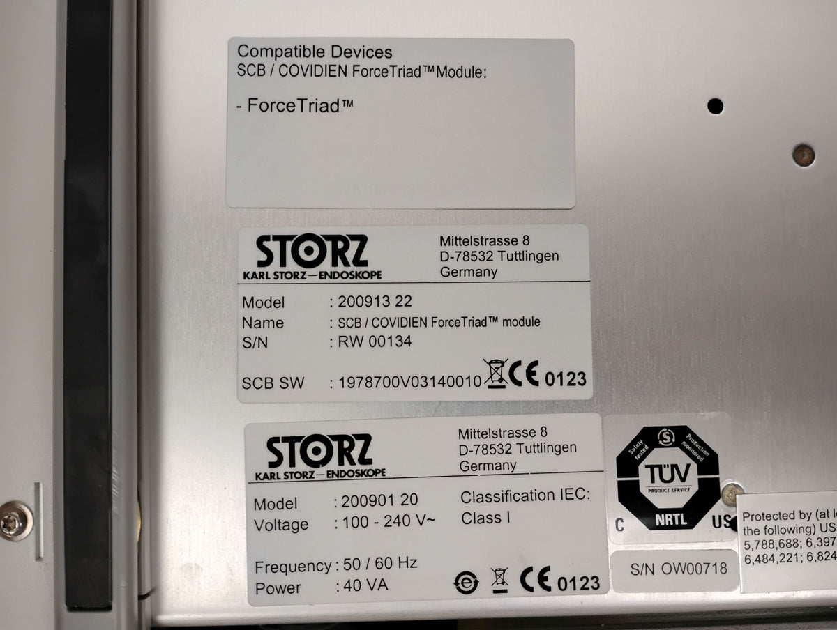 Karl Storz SCB Interface Control 200901 20 w/ ForceTriad Module 200913 22