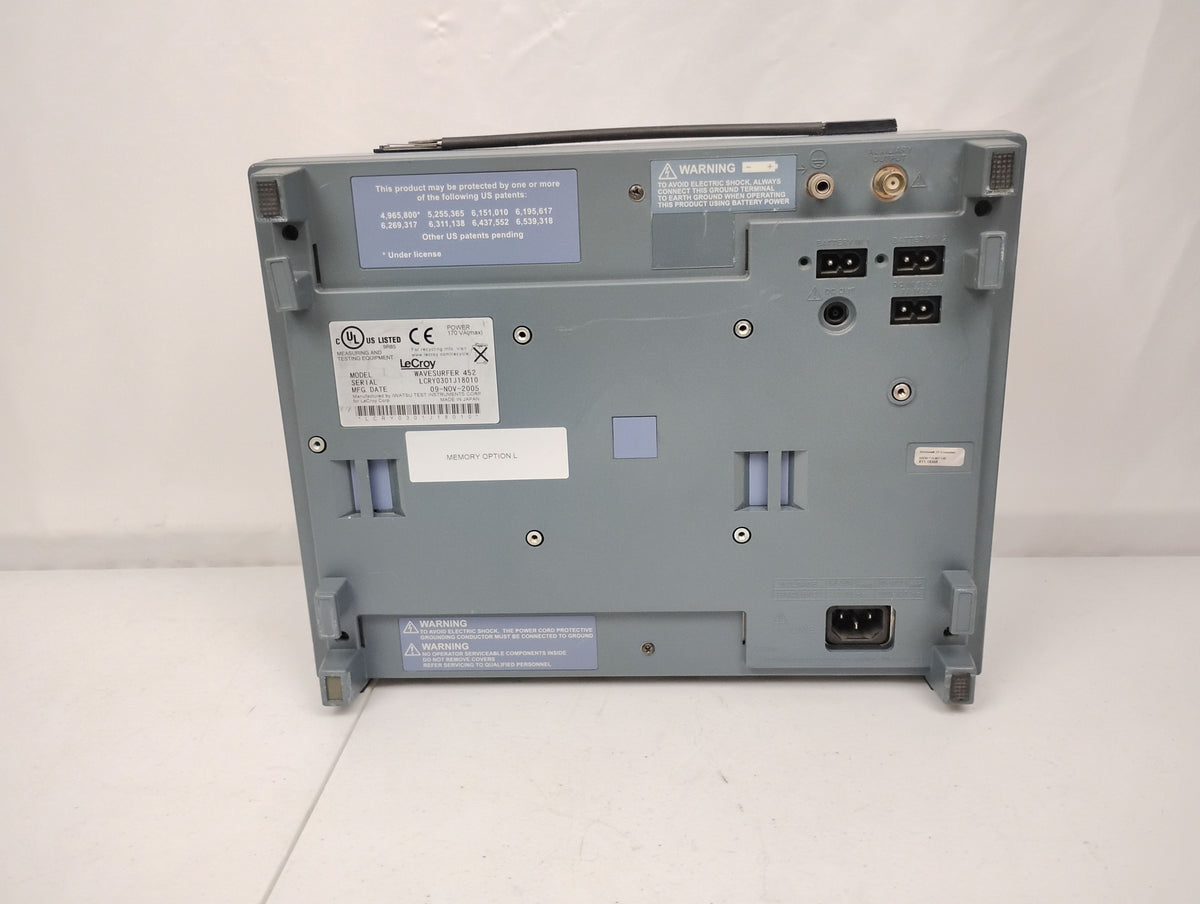 Lecroy Wavesurfer 452 500 MHz 2GS/s Oscilloscope | Memory Option L