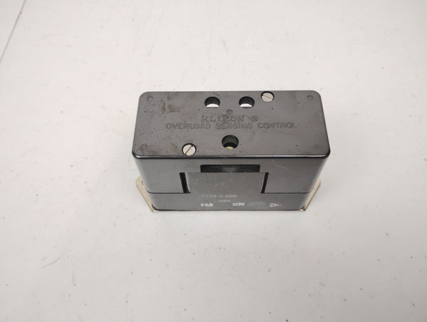 Klixon 7236-2-200 Aircraft Overload Sensor Circuit Breaker