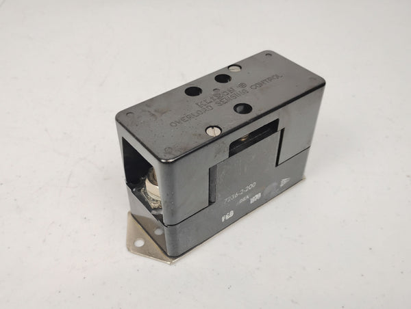Klixon 7236-2-200 Aircraft Overload Sensor Circuit Breaker
