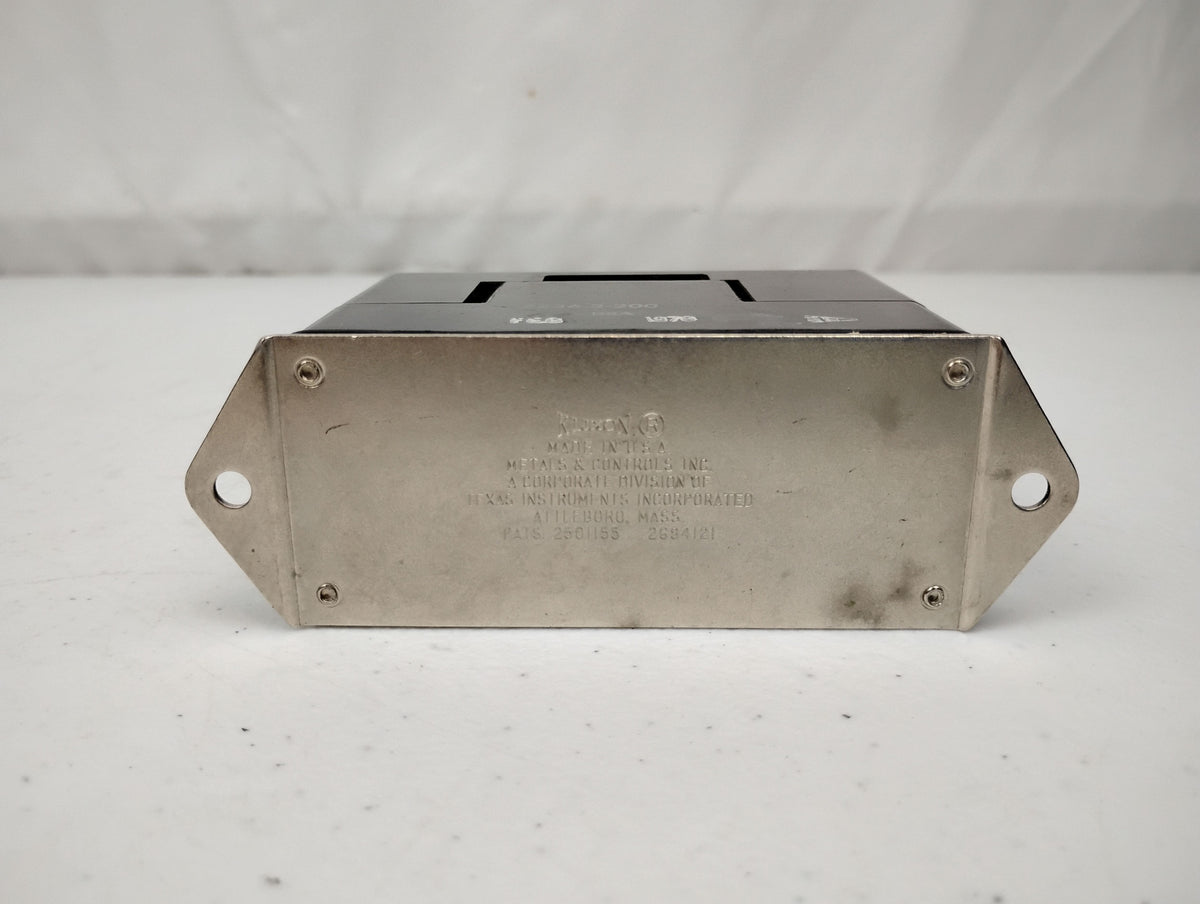 Klixon 7236-2-200 Aircraft Overload Sensor Circuit Breaker