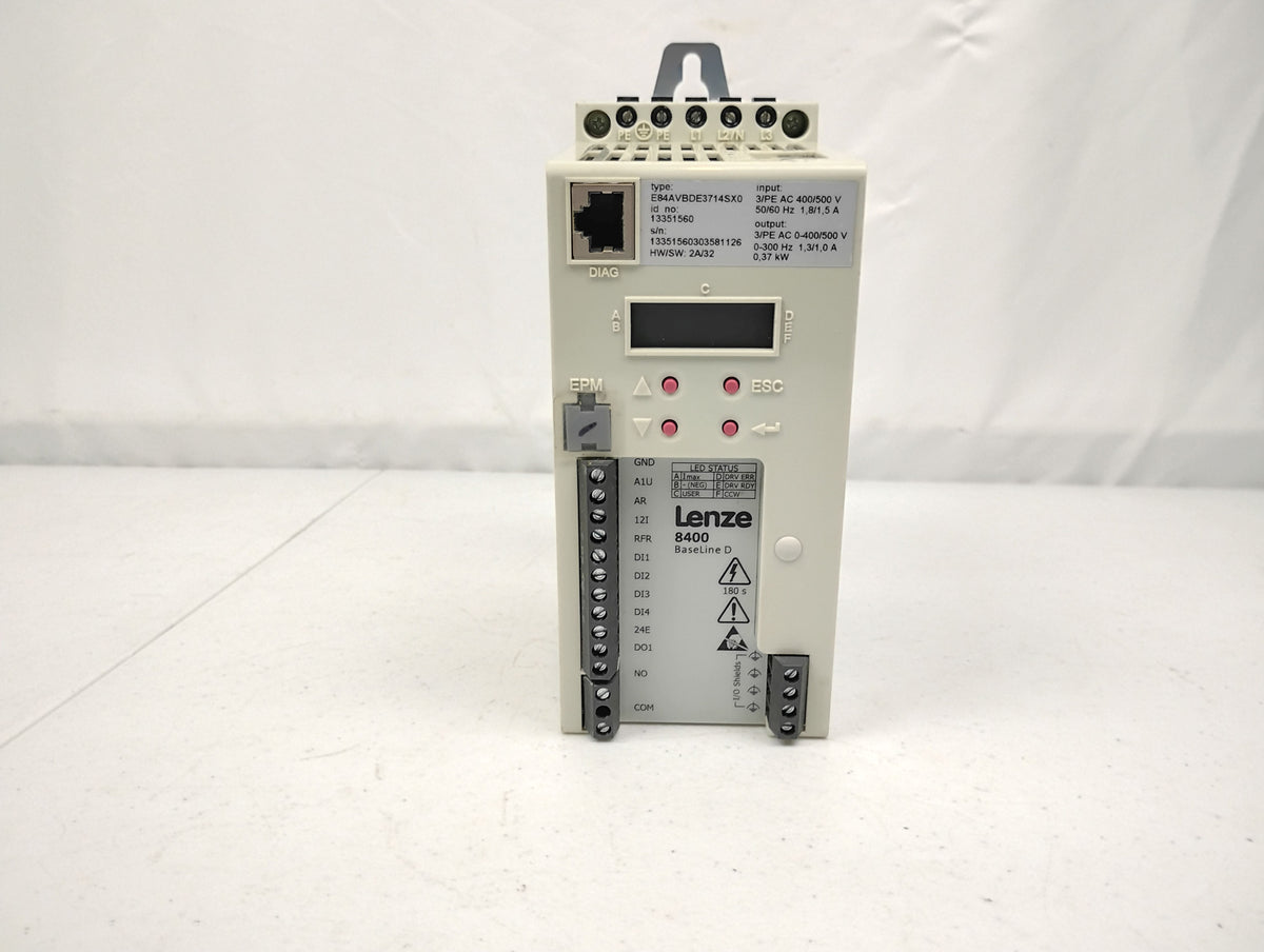 Lenze 8400 Series E84AVSCE3714SX0 Baseline D Frequency Inverter Drive
