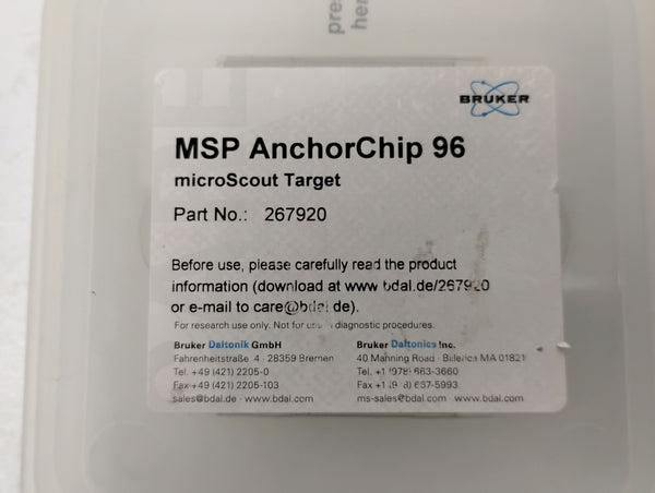 Bruker MSP AnchorChip 96 microScout Target | P/N: 267920