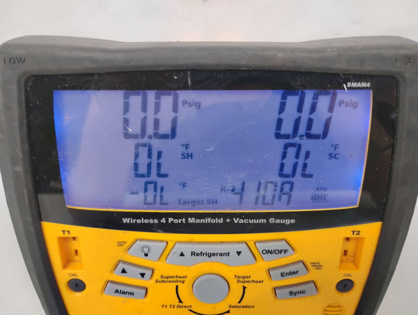 Fieldpiece SMAN4 4-Port HVAC Digital Manifold & Vacuum Gauge