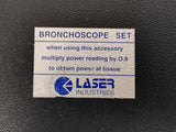 Lumenis Sharplan 781 CO2 Laser Bronchoscope Set | B-L Coupler, x4 Bronchoscope Tubes, Case & More